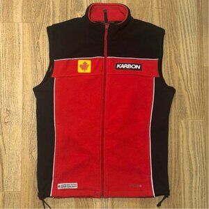 Rare Karbon Canadian Alpine Ski Team Official Issue Fleece Vest Mens M